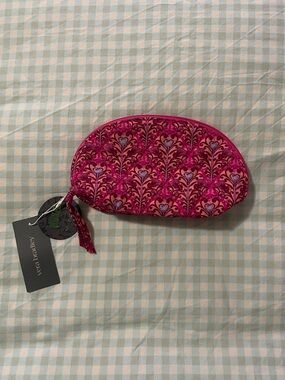 NWT Vera Bradley Mini Dome Cosmetic Bag In Bewitching Pink Glinda Wicked